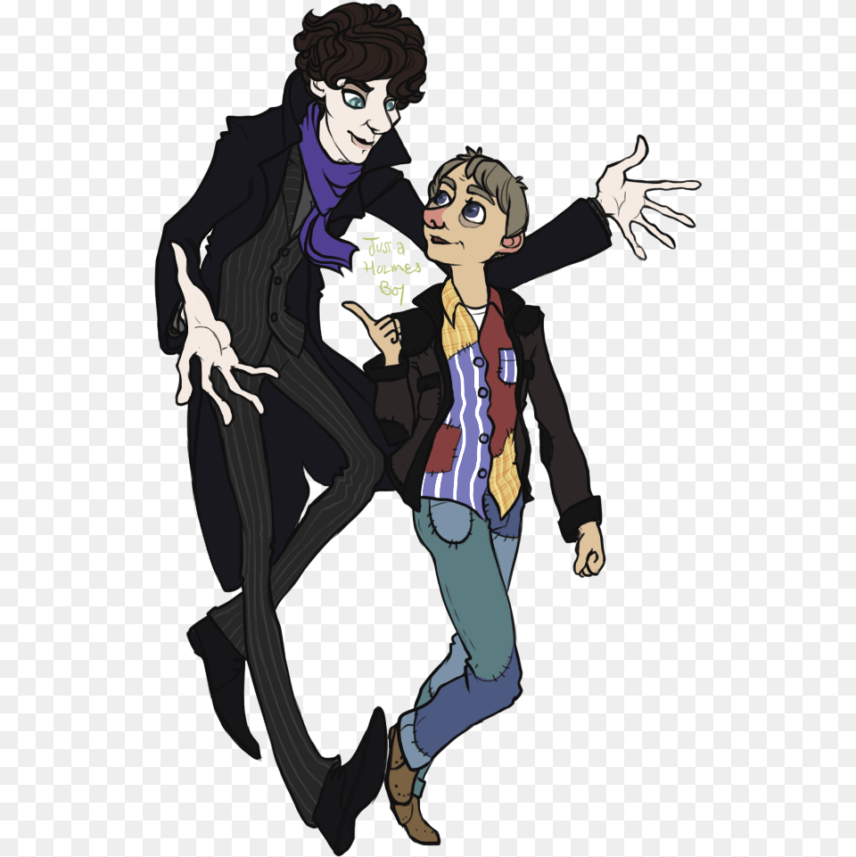 First Of Two Planned Lets Draw Sherlock Pairs For Cartoon, Book, Comics, Publication, Adult Png Image