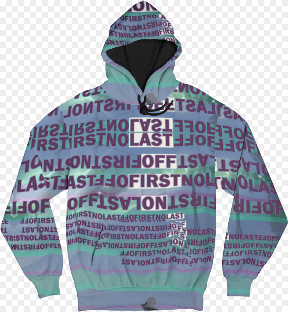 First On Last Off Hoodie, Clothing, Hood, Knitwear, Sweater Png Image