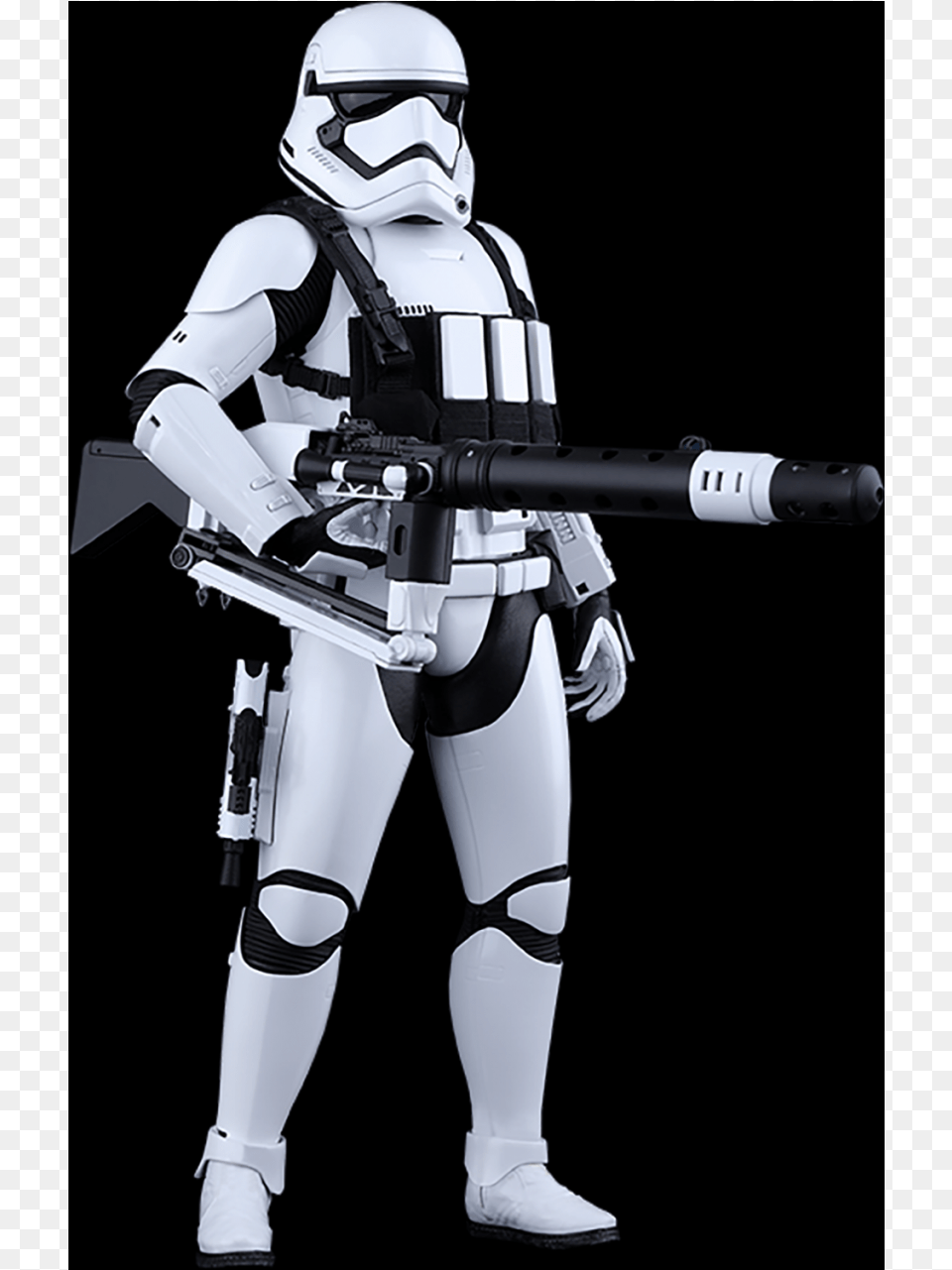 First Order Heavy Gunner Stormtrooper Hot Toys Stormtrooper Heavy Gunner Figure From Star, Helmet, Adult, Female, Person Free Transparent Png