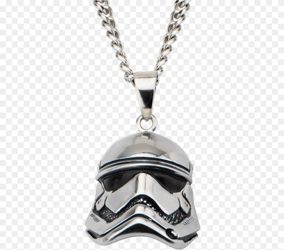 First Order Stormtrooper 3d Helmet Necklace Star Wars Jewelry Kylo Ren, Accessories, Pendant, Smoke Pipe Png