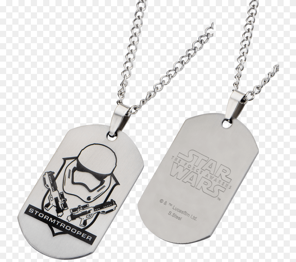 First Order Stormtrooper Crest Dog Tag Necklace Disney Star Wars Men39s Stainless Steel Stormtrooper, Accessories, Jewelry, Pendant Png Image