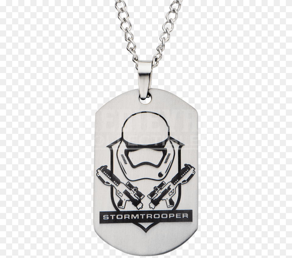 First Order Stormtrooper Crest Dog Tag Necklace Ps Znmky Star Wars, Accessories, Jewelry, Pendant, Gun Png Image