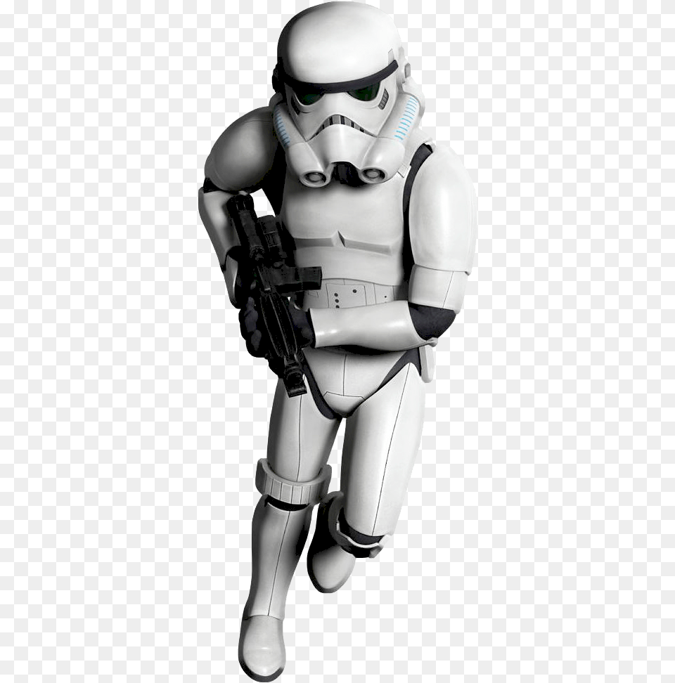 First Order Stormtrooper Helmet Clipart Star Wars Stormtrooper Running, Robot, Person Png Image