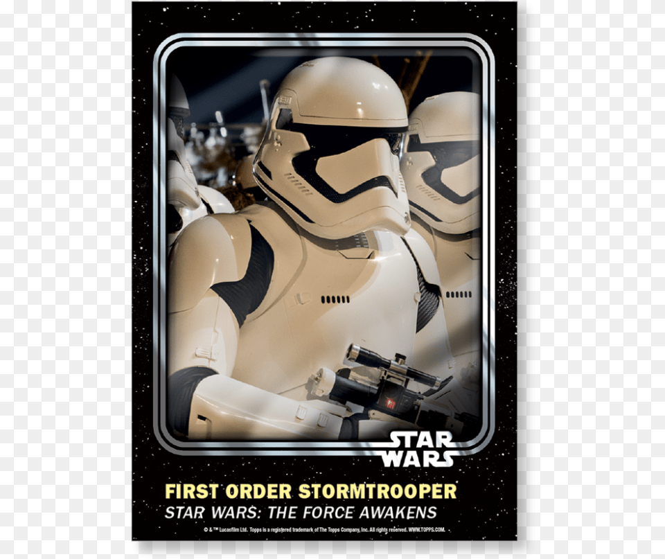 First Order Stormtrooper Jimmy Smits Autographed Trading Card Star Wars 2016, Helmet, Advertisement, Poster, Adult Free Png