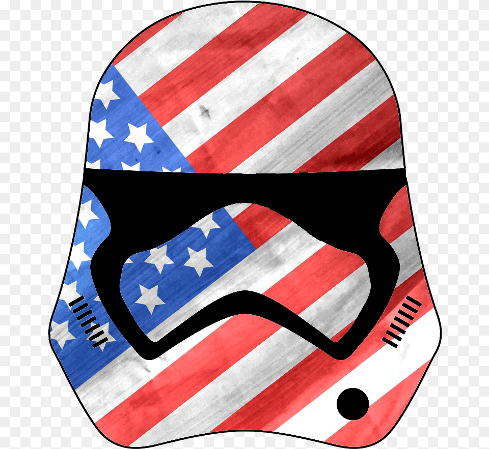 First Order Stormtrooper W Flags Flag Of The United States, Helmet, Crash Helmet Png Image