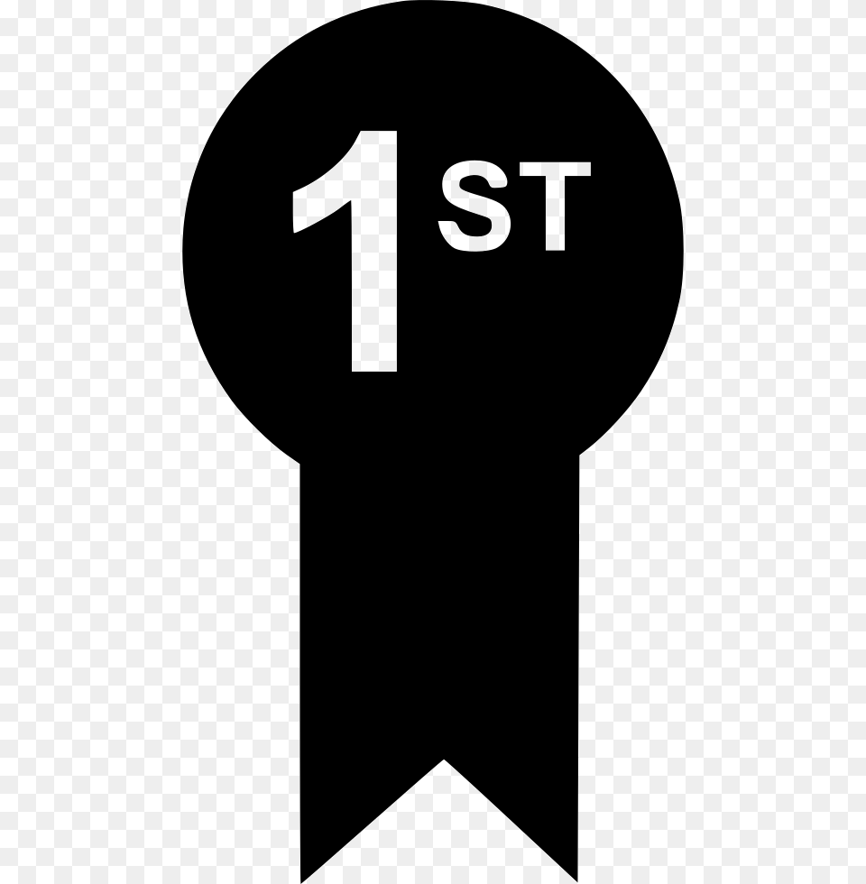 First Place Award Ribbon First Place Ribbon Icon, Stencil, Key, Clothing, T-shirt Free Png