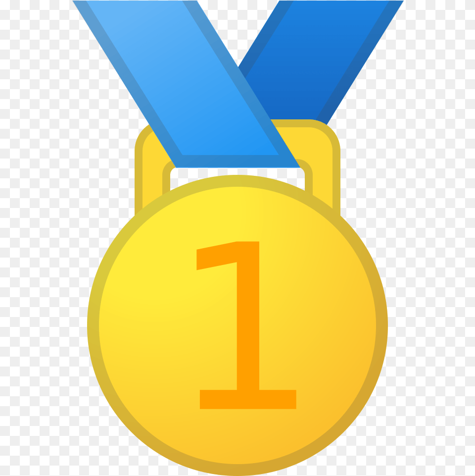 First Place Medal Image Emoji Mdaille, Gold, Gold Medal, Trophy, Bulldozer Free Png