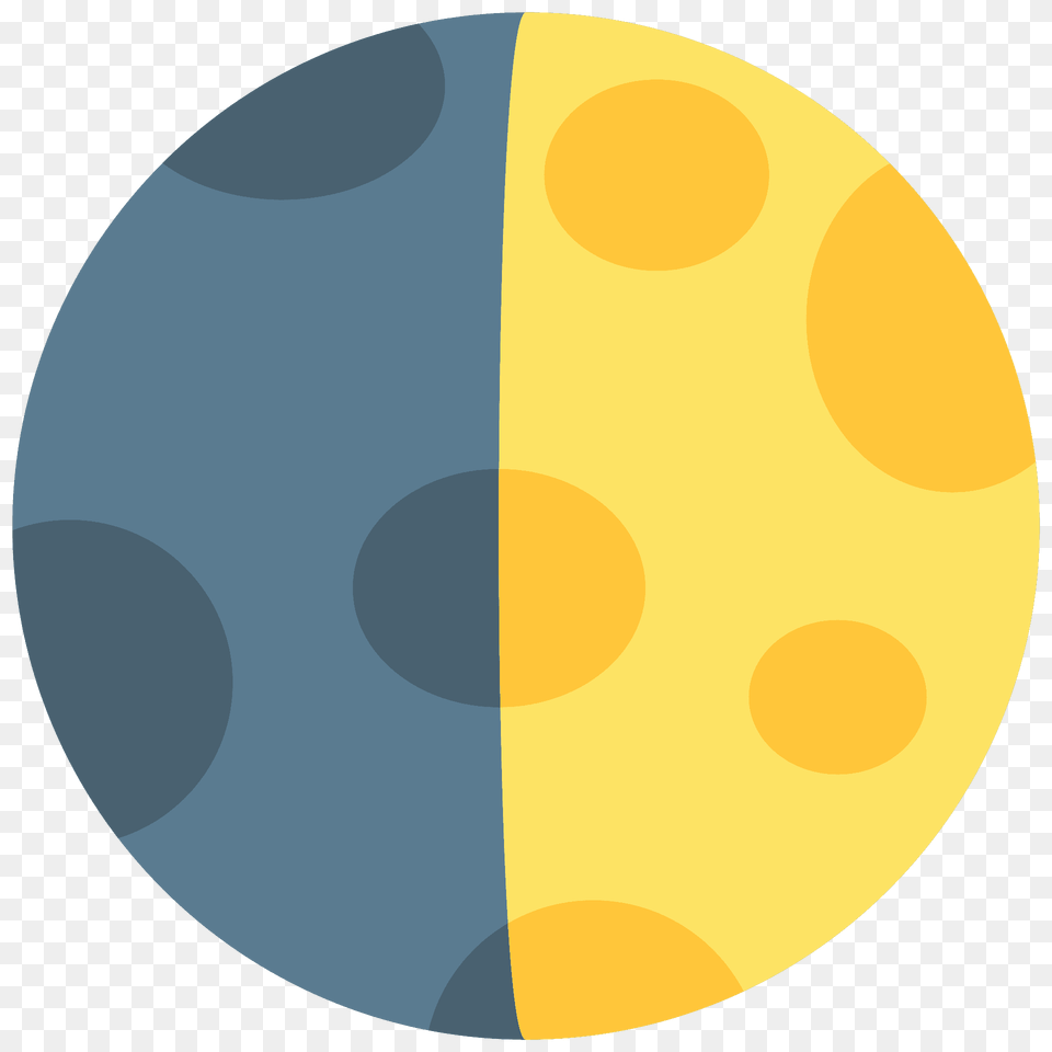 First Quarter Moon Emoji Clipart, Sphere, Disk, Egg, Food Free Transparent Png