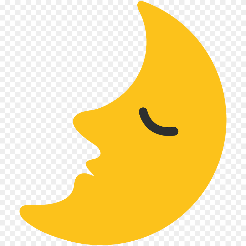 First Quarter Moon Face Emoji Clipart, Astronomy, Nature, Night, Outdoors Free Png Download