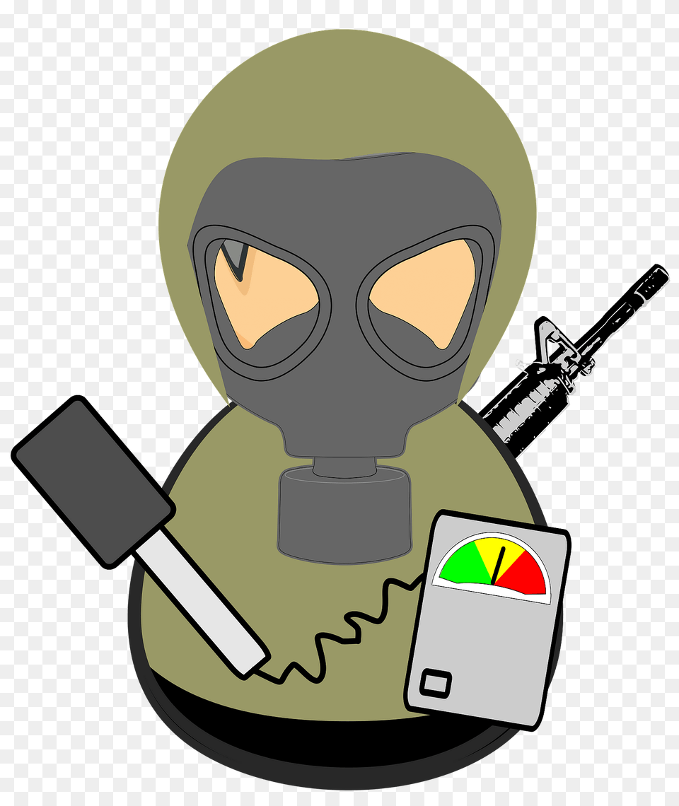 First Responder Hazmat Military Worker Clipart, Person, Face, Head Free Transparent Png