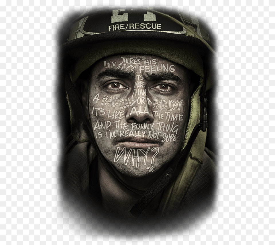 First Responder Mental Health, Portrait, Photography, Person, Helmet Free Png