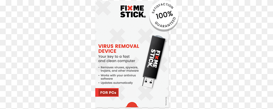 First Slide Fixmestick With Scan Array Lifetime Virus Removal, Advertisement, Poster, Adapter, Electronics Free Png
