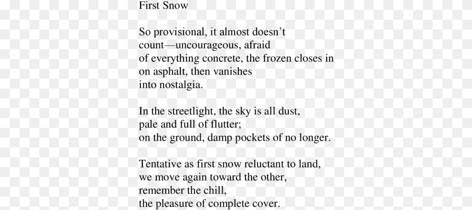 First Snow Document, Gray Png