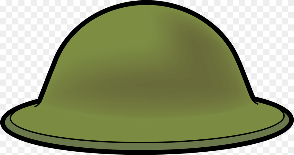First World War Combat Helmet Soldier Second World War, Clothing, Hardhat, Green, Hat Free Png Download