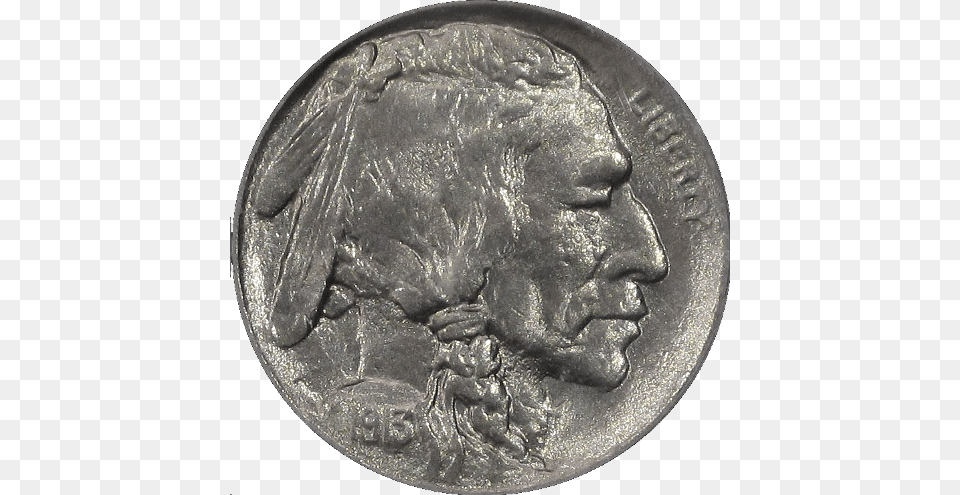 First Year Of Issue Buffalo Nickel Sterling Silver, Coin, Money Png