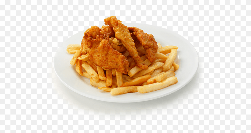 Fish Amp Chips Chicken Ranch Melt, Food, Fries, Meal, Fried Chicken Free Transparent Png