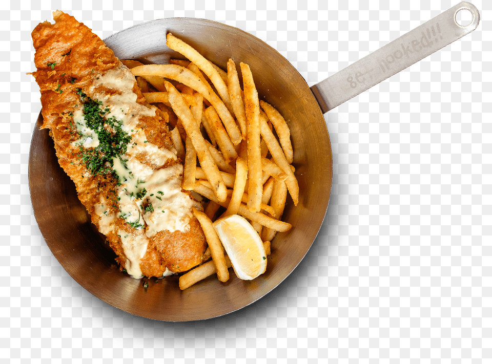 Fish And Chips, Cooking Pan, Cookware, Food, Food Presentation Free Transparent Png