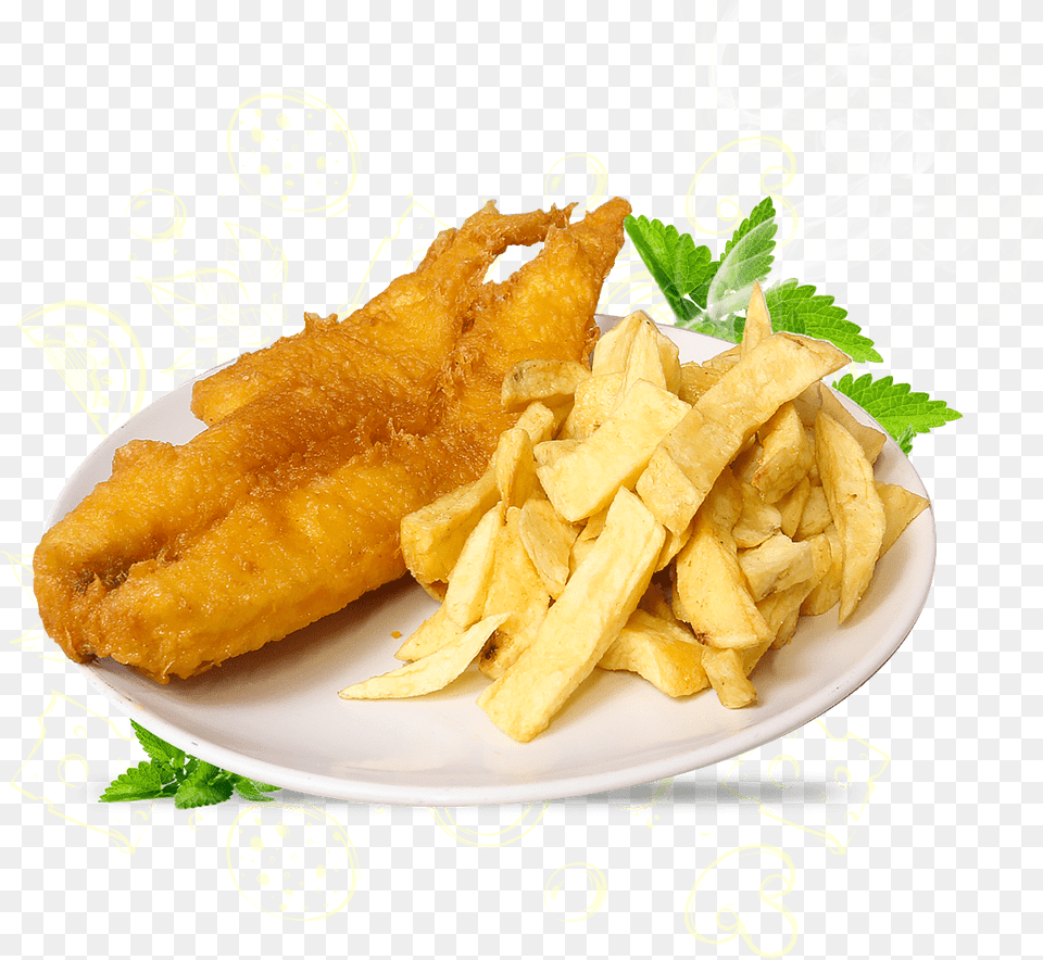 Fish And Chips, Food, Fries, Plate Free Png
