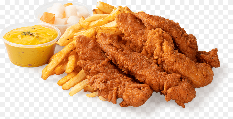Fish And Chips, Food, Fried Chicken, Fries, Plate Free Transparent Png