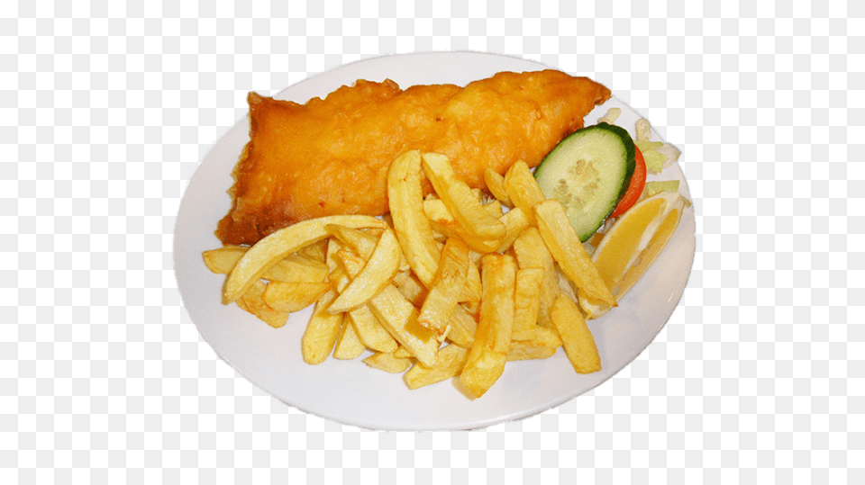 Fish And Chips Dish, Food, Fries, Meal, Food Presentation Free Png Download