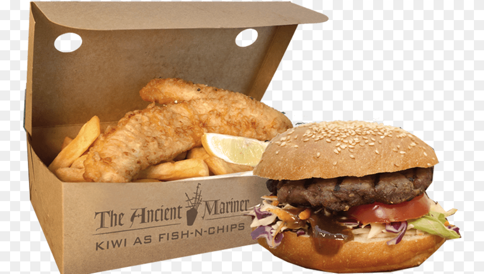 Fish And Chips Fast Food Hd Download Ancient Mariner Hamburger, Burger Png Image