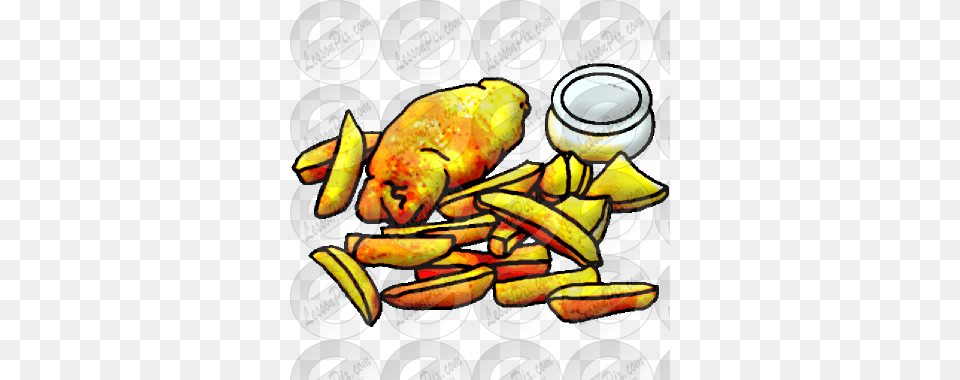 Fish And Chips Picture For Classroom Therapy Use, Animal, Bee, Insect, Invertebrate Png Image