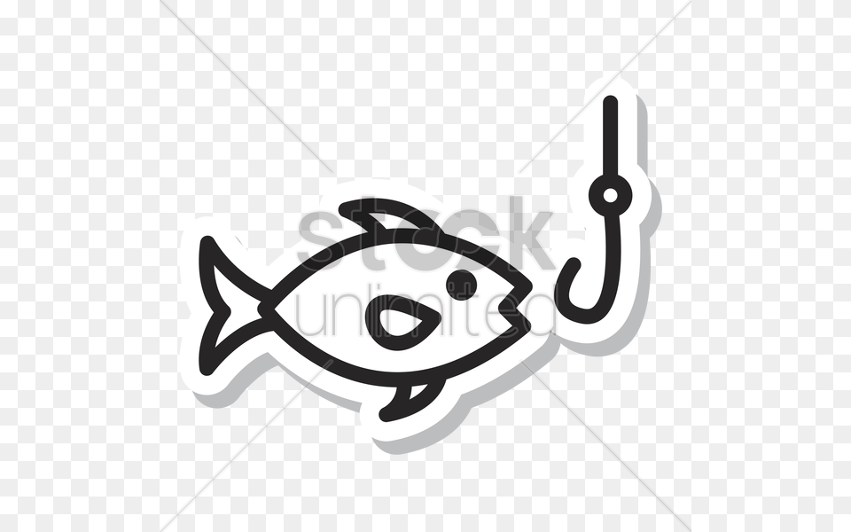 Fish And Hook Stock Vector Mission Conference Fish, Bow, Weapon Free Png Download