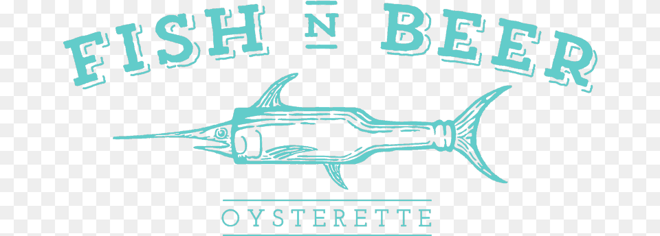 Fish Beer Oysters Beer N Fish, Animal, Sea Life, Swordfish, Shark Free Png Download