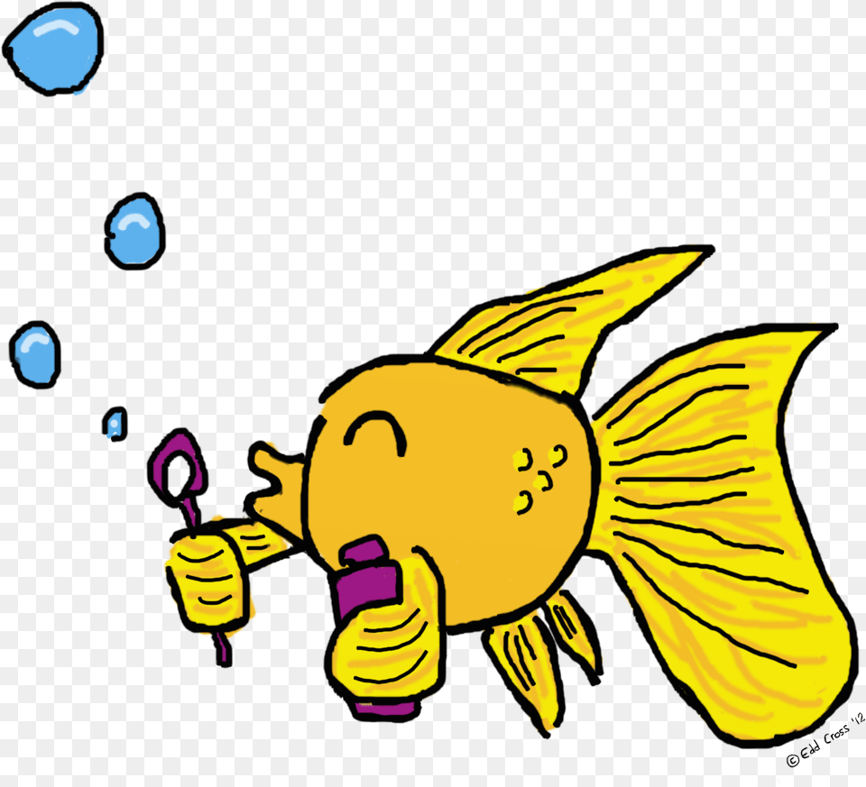 Fish Blowing Bubbles Illustration Fish, Animal, Face, Head, Person Free Png
