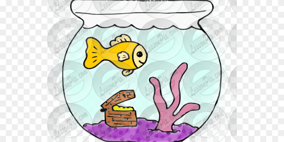 Fish Bowl Clipart Line Art, Animal, Aquarium, Sea Life, Water Png