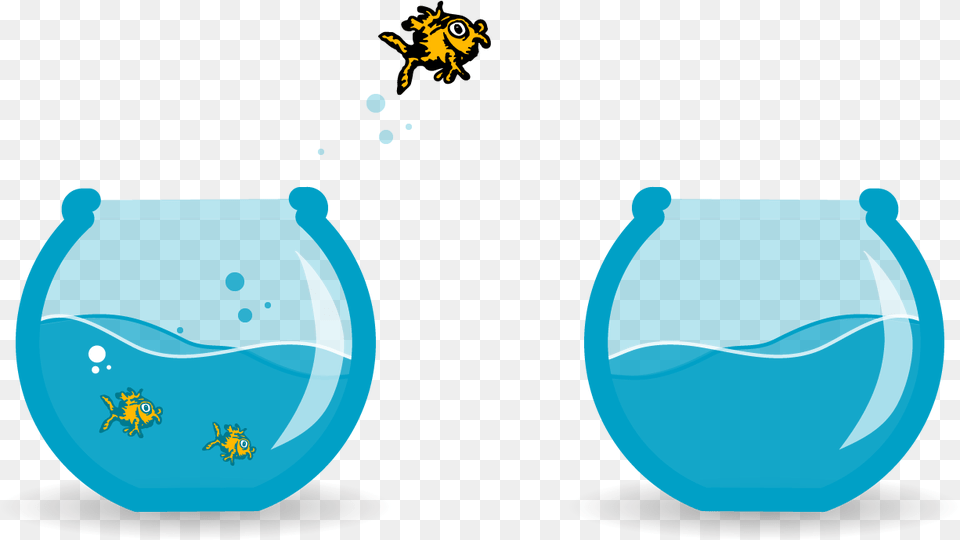 Fish Bowl Fish Tank Aquarium Goldfish Jump White Fish Jumping Bowl Icon, Animal, Sea Life, Bee, Insect Png Image