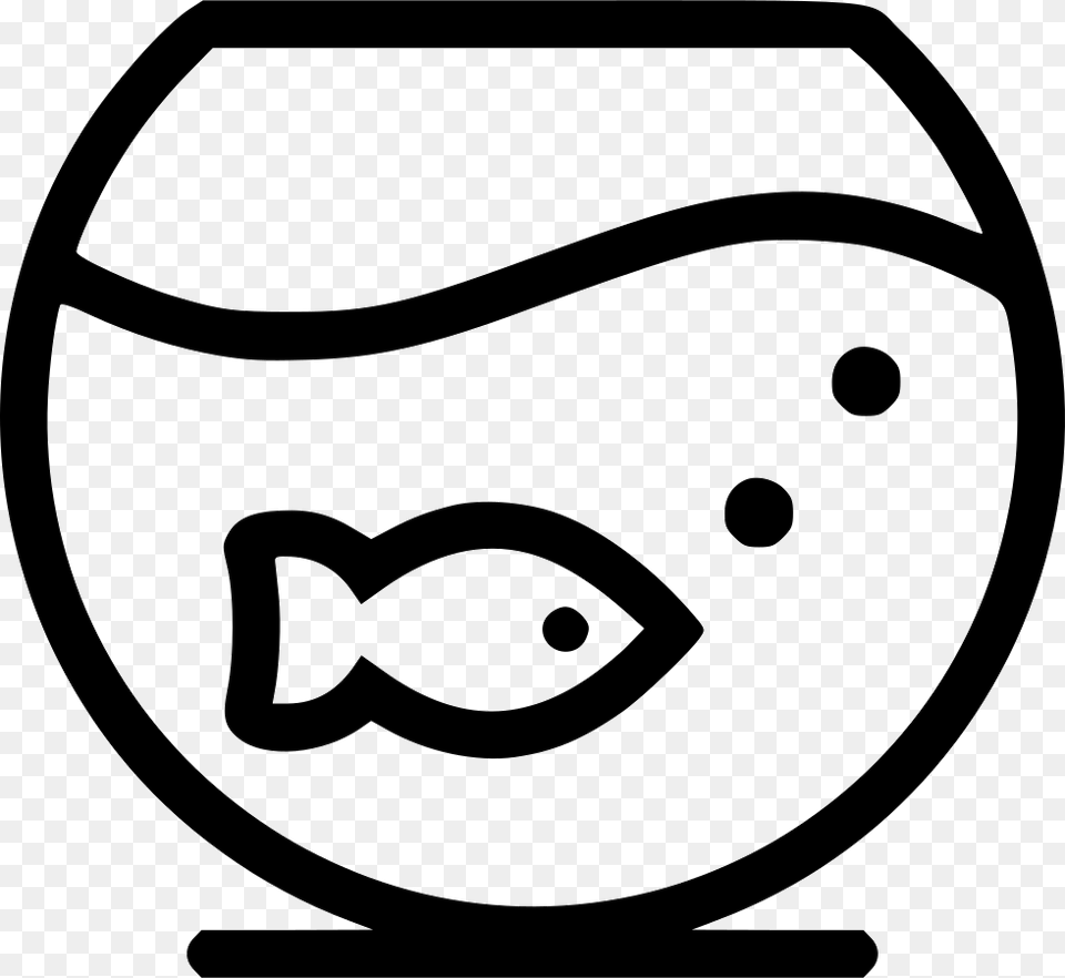 Fish Bowl Icon Stencil, Head, Person, Face Free Png Download
