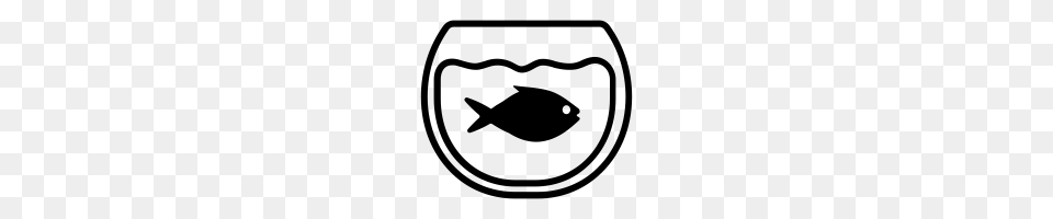 Fish Bowl Icons Noun Project, Gray Png Image