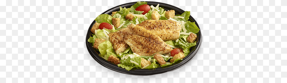 Fish Caesar Salad Caesar Salad, Food, Lunch, Meal, Dish Free Transparent Png