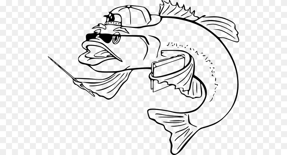 Fish Clip Art, Gray Png