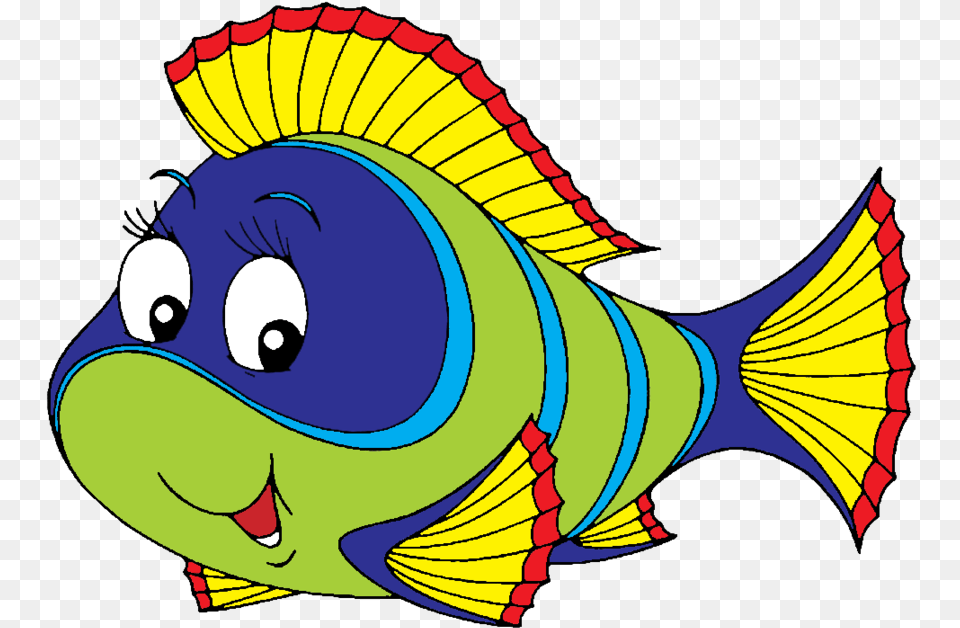 Fish Clipart Colorful Fish Clip Art, Animal, Sea Life, Baby, Person Free Png Download