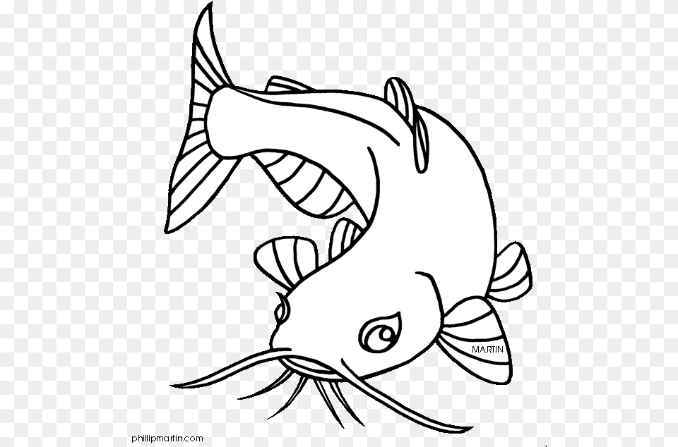 Fish Clipart Image Banner Transparent Library 28 Collection Catfish Clipart Black And White, Animal, Sea Life, Carp, Koi Free Png