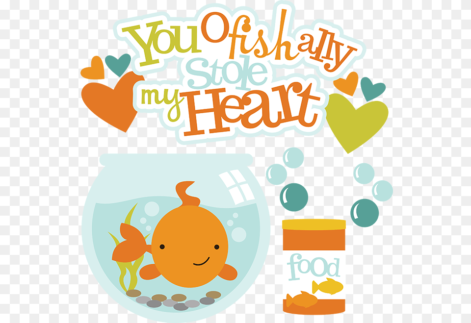 Fish Clipart Valentine, Advertisement, Poster, Envelope, Greeting Card Free Png