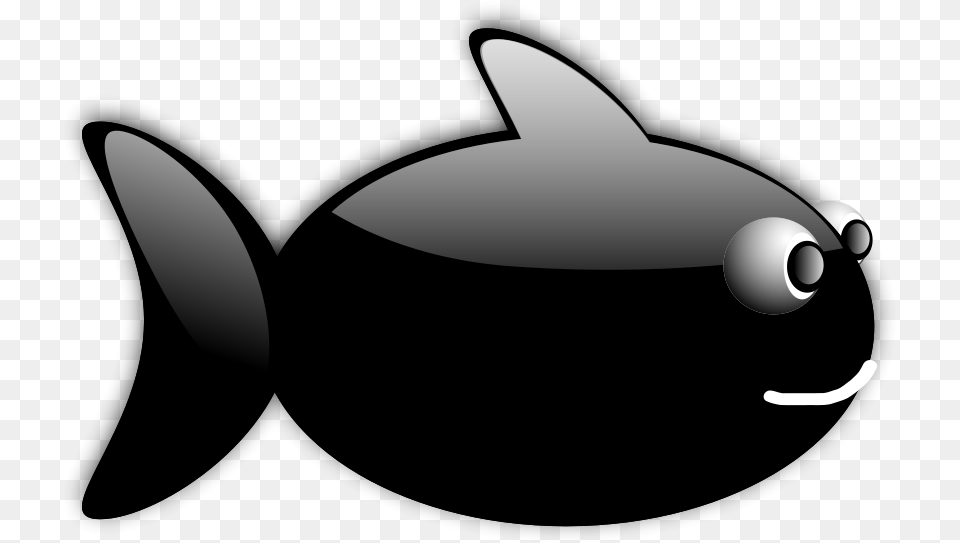 Fish Clipart Vector Clip Art Online Cartoon Fish Black Background, Animal, Sea Life, Shark Png