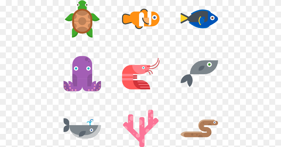 Fish Flat Design, Animal, Sea Life Png