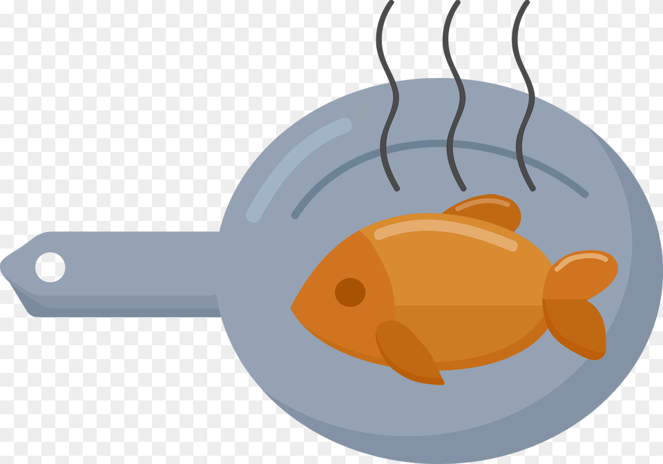 Fish Fry Clipart, Cooking Pan, Cookware, Animal, Sea Life Free Png