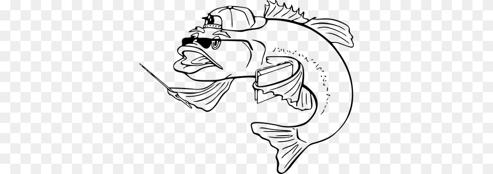 Fish Funny Faces Sunglasses Stylish Fashio Fish Clip Art, Gray Png
