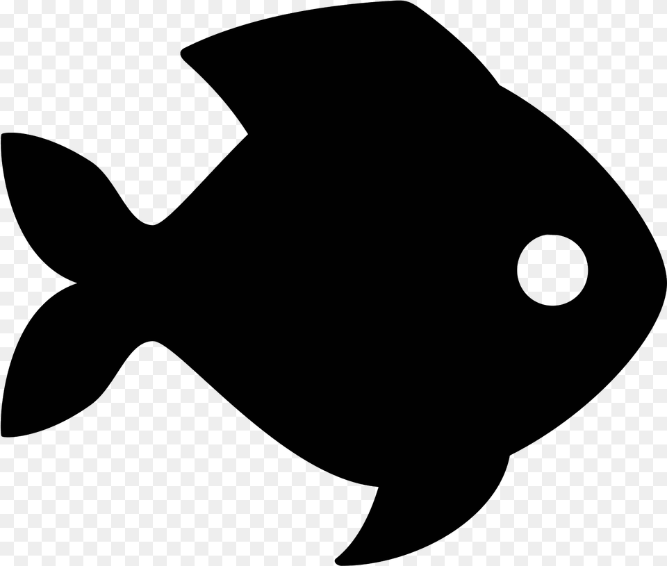 Fish Icon And Fish Icon, Gray Png