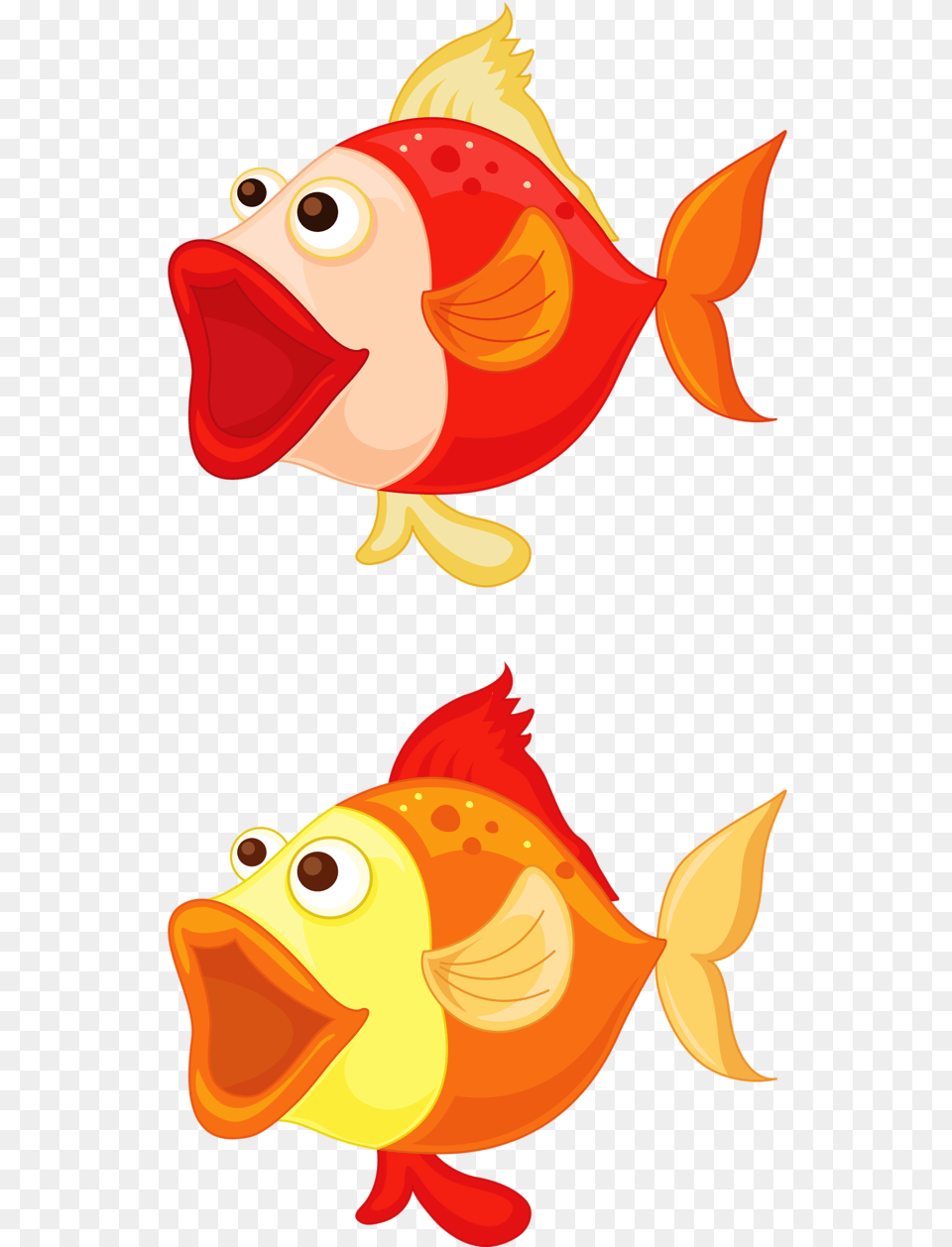 Fish Open Mouth Cartoon Fish Open Mouth Cartoon, Animal, Sea Life, Goldfish, Baby Png Image
