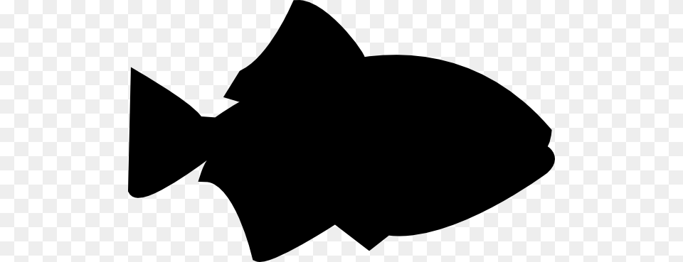 Fish Outline Black Filled Clip Art, Silhouette, Animal, Sea Life, Shark Png Image