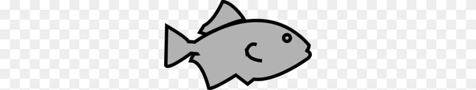 Fish Outline Grey Clip Art, Animal, Sea Life, Tuna, Stencil Free Png