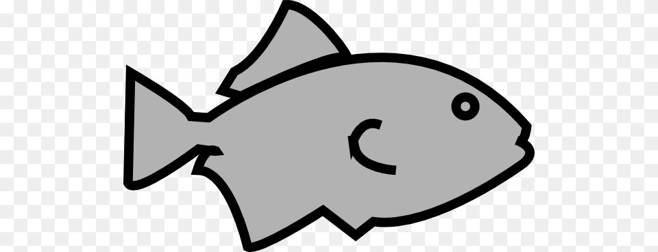 Fish Outline Grey Clipart For Web, Bow, Weapon, Animal, Sea Life Free Png
