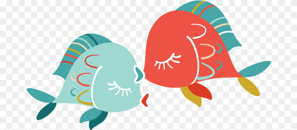 Fish Red And Blue Fish Kissing, Clothing, Hat, Baby, Person Png Image