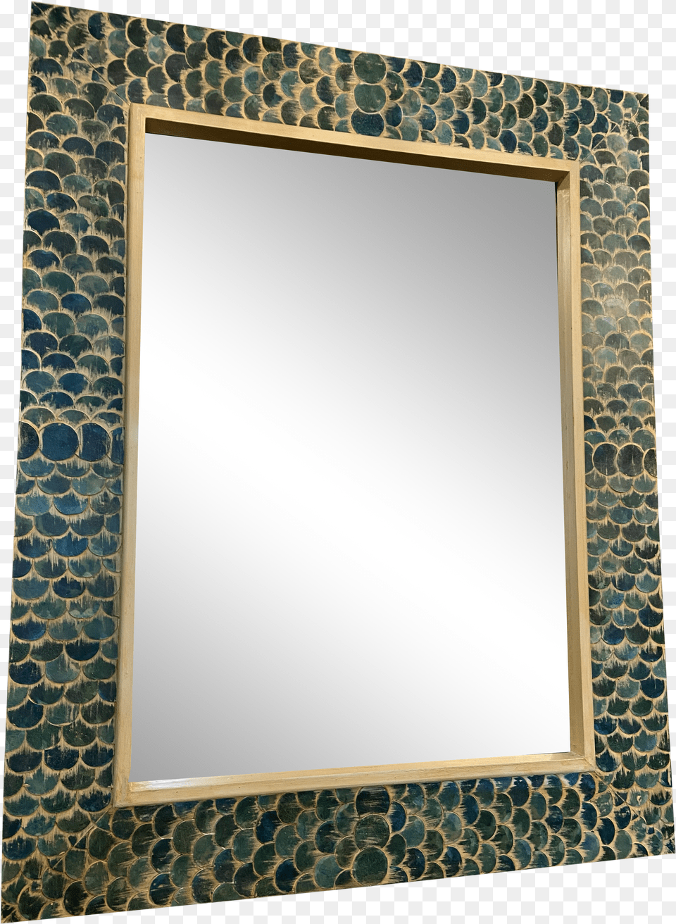 Fish Scale Framed Mirror Horizontal Free Transparent Png