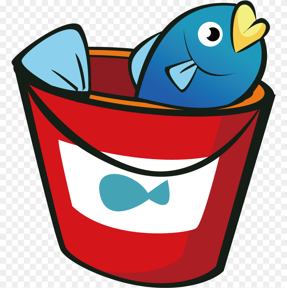 Fish Seafood Bucket Barrels Of Transprent Fish In A Bucket Cartoon, Food, Ketchup Png